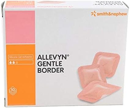 Allevyn Gentle Border - 10cm x 10cm 10/BX