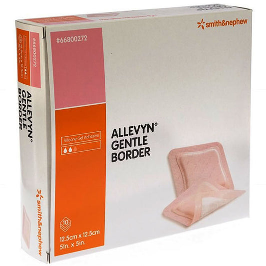 Allevyn Gentle Border - 12.5cm x 12.5cm 10/BX
