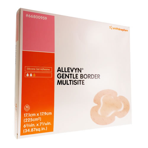 Allevyn Gentle Border (Multisite) - 17.1cm x 17.9cm 10/BX