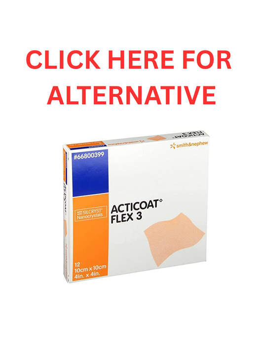Acticoat Flex 3 - 10cm x 10cm (tenue 3 jours) 10/Boîte
