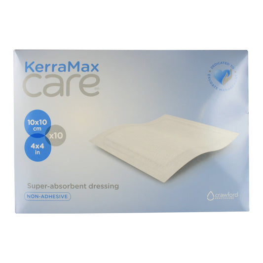 Kerramax Care Super Absorbent Dressing 10cm x 10cm 10/BX