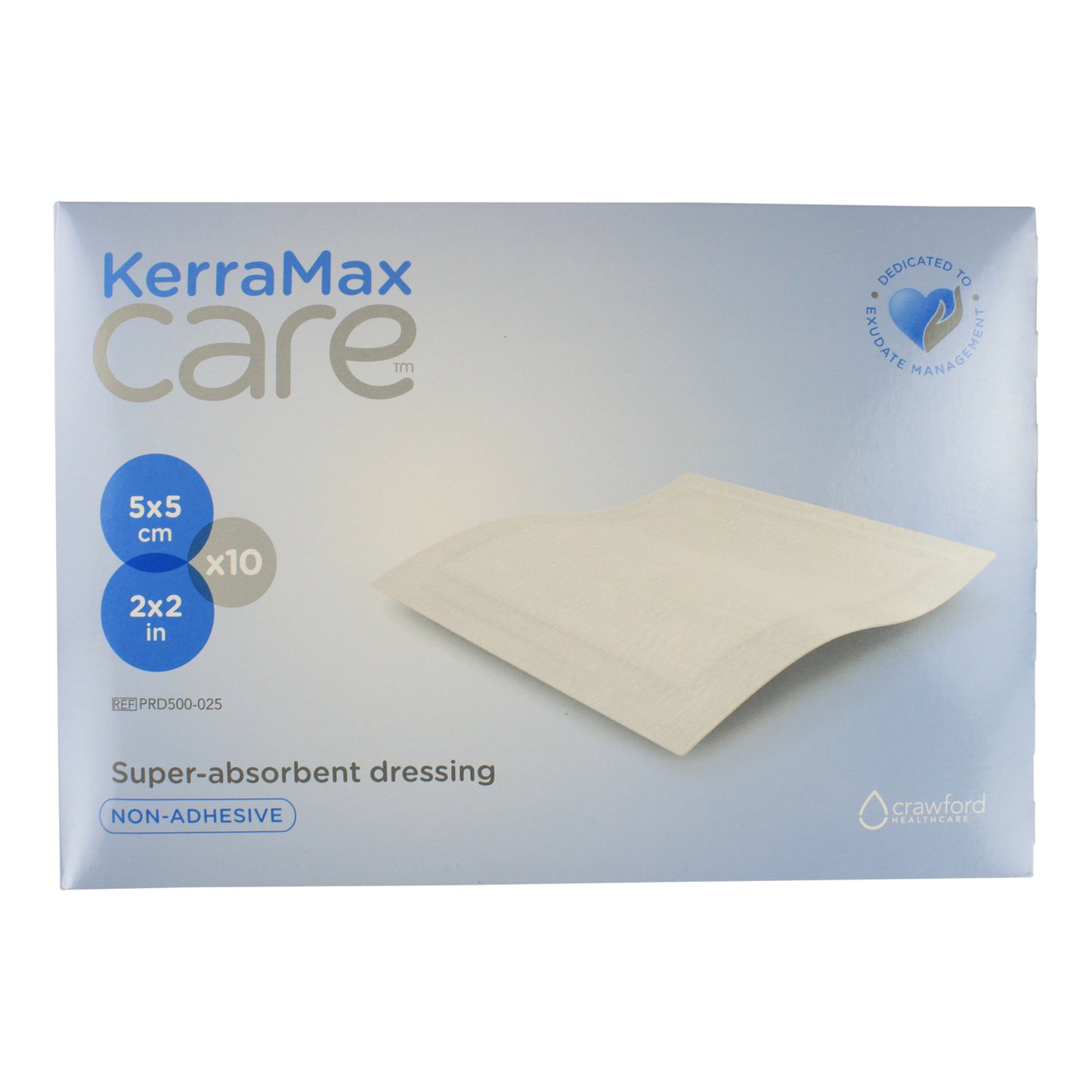 Kerramax Care Super-Absorbent Dressing 5cm x 5 cm 10/BX