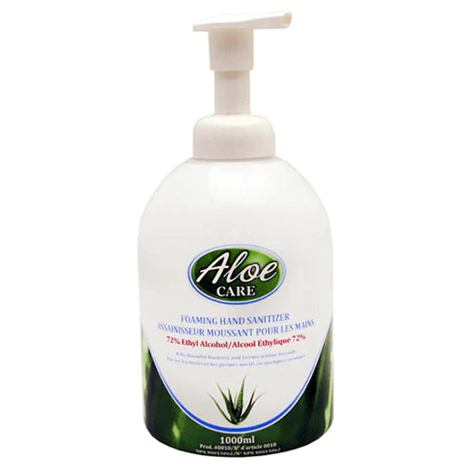Aloe Care® 72% Alcohol Foam Hand Sanitizer 1L - 1 case of 8