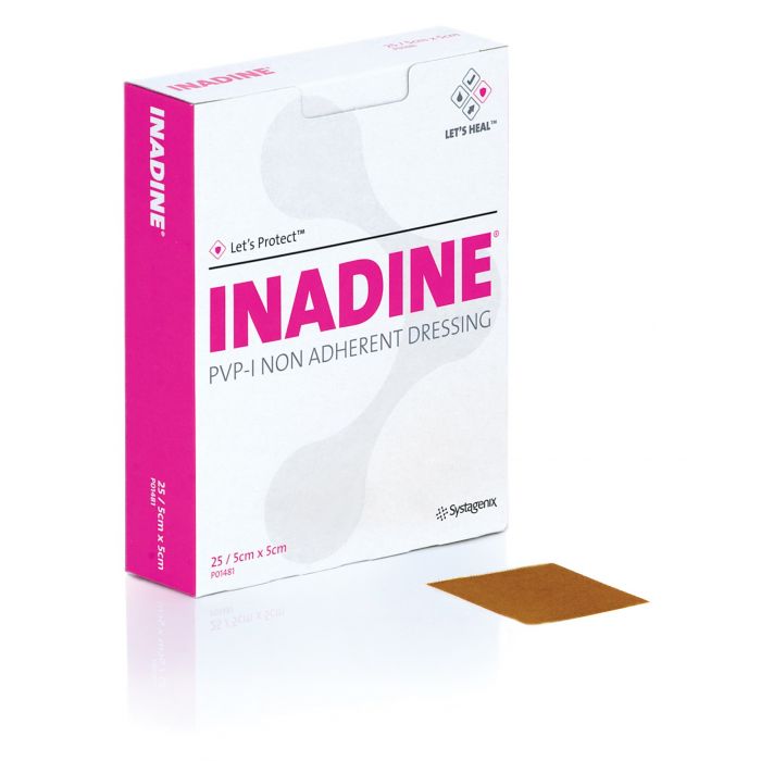 Pansement Inadine - 5cm x 5cm - Carton/25