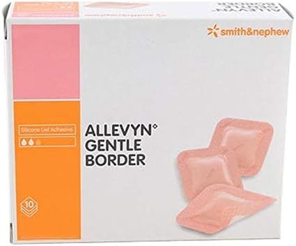 Allevyn Gentle Border - 10cm x 10cm 10/Box