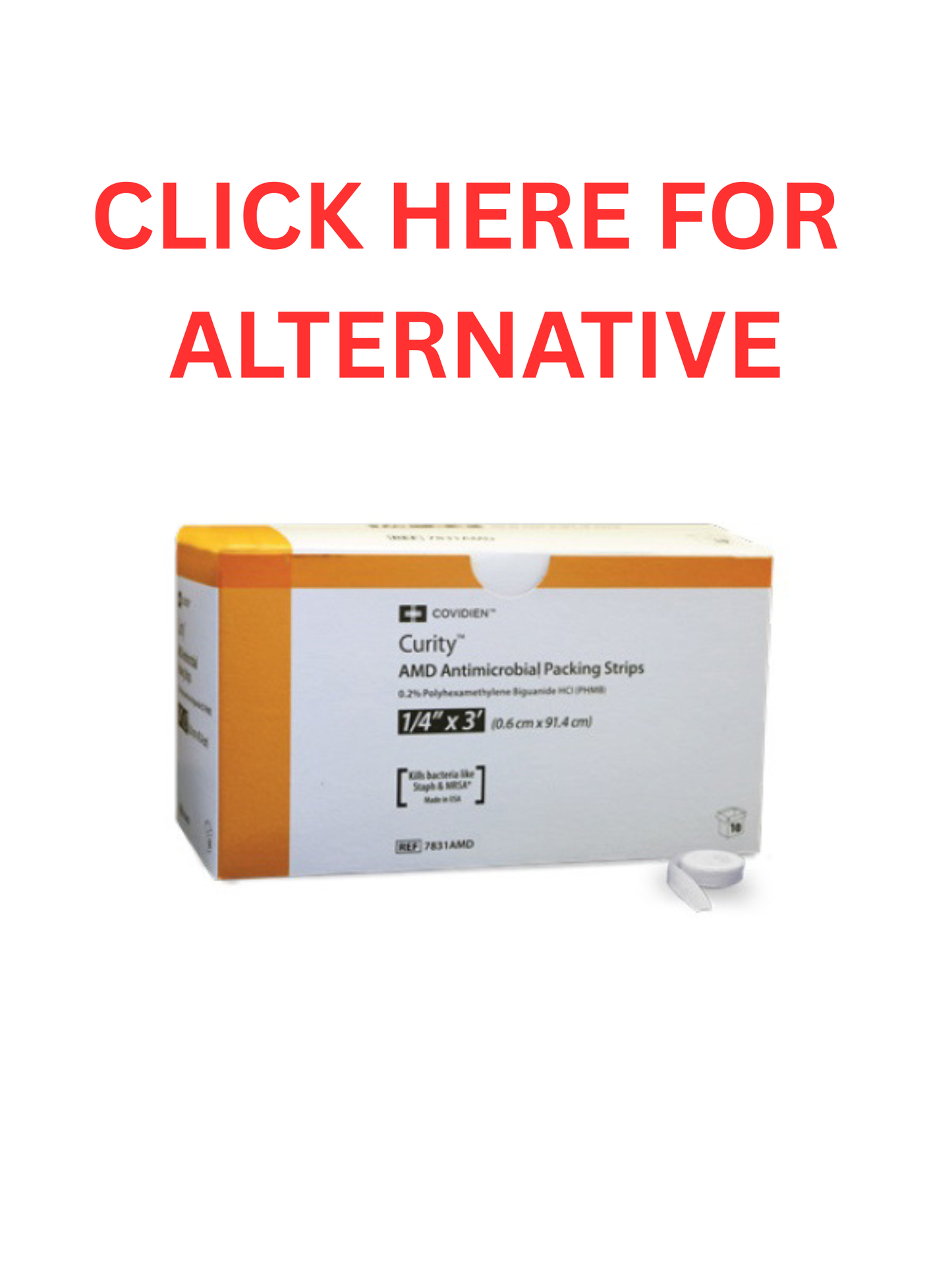 Bandes d'emballage AMD PHMB - 0,63 cm x 91,4 cm 10/plateau