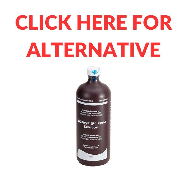 Povidone lodine Solution 10% 500ML-1 bottle (please order as a substitute to 115ml)