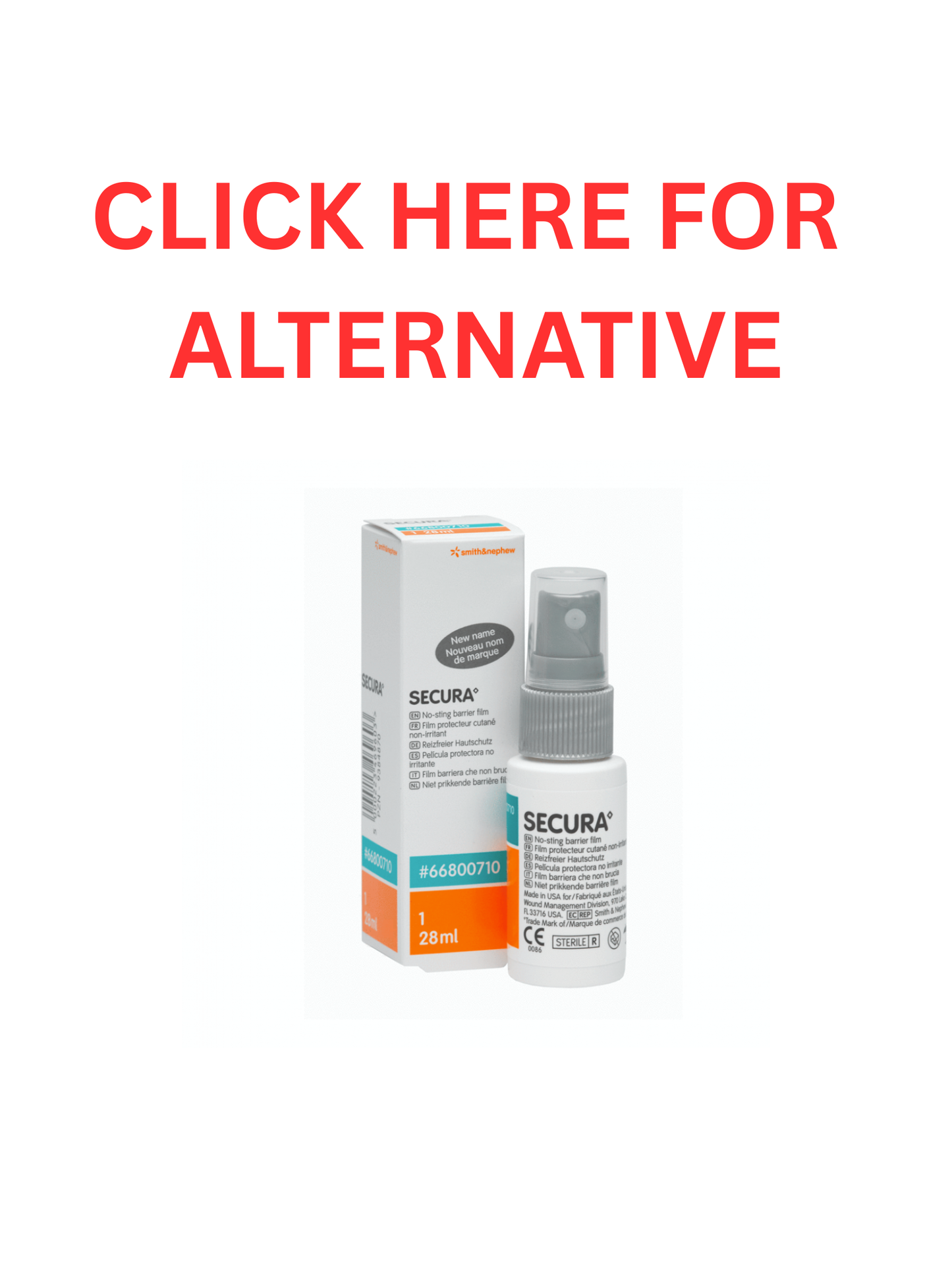 No Sting Barrier Film-Spray flacon • 28 ml (à usage unique)