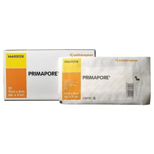 Primapore Adhesive Non-Woven Wound Dressing 15cm x 8cm 20/BX