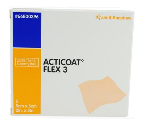 Acticoat Flex 3 - 10cm x 10cm (tenue 3 jours) 10/Boîte