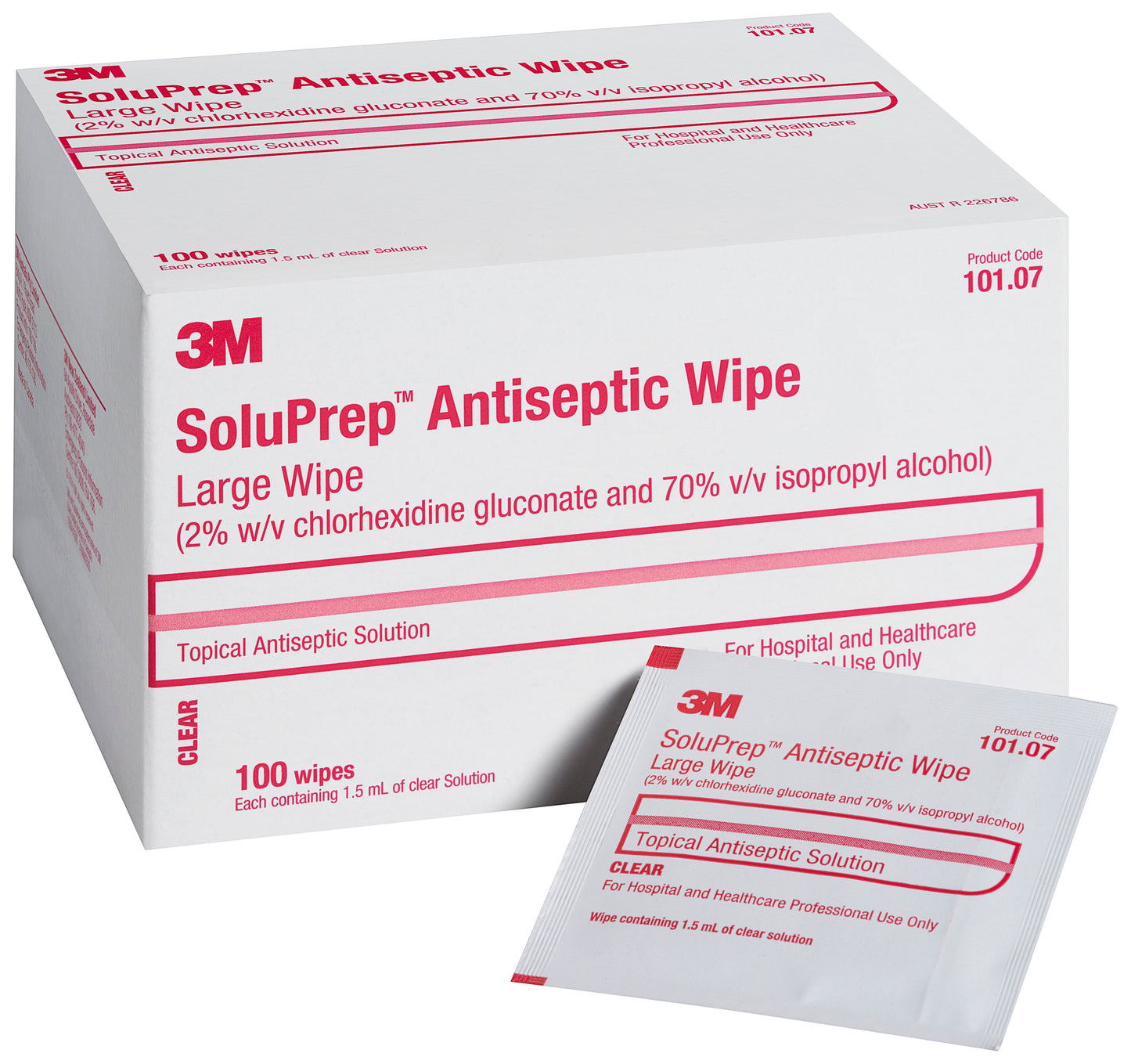 Soluprep antiseptic wipe-large 100/Box